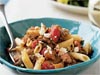 Penne with Sausage, Eggplant, and Feta
