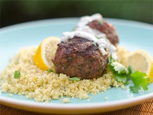 Spiced Meatballs with Yogurt Sauce