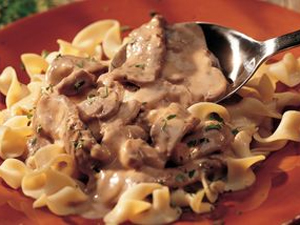 Cream Cheese Steak Stroganoff