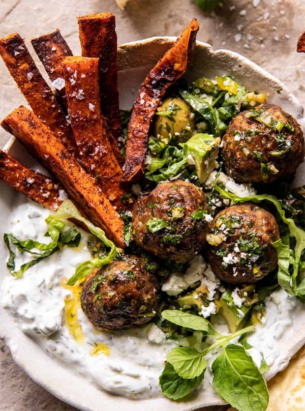 Greek Meatballs and Tzatziki