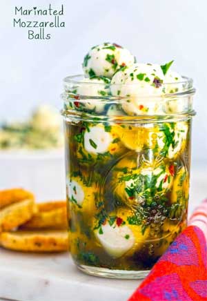 Marinated Mozzarella Balls