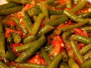 Green Beans and Tomatoes