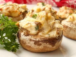 Artichoke Stuffed Mushrooms