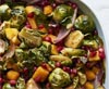 Brussels Sprouts with Butternut Squash and Pomegranate Seeds